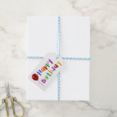 Rainbow Happy Birthday Cadeaulabel (Met Touw)