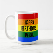 Rainbow Happy Birthday mok cup (Links)