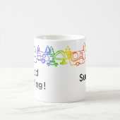 Rainbow Happy Campers Mug personnalisée (Centre)