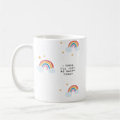 Rainbow Happy Little Mug Monogram (Gauche)