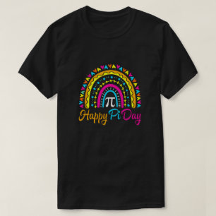 Rainbow Happy Pi Day Wiskunde Leerjongens Meisjes  T-shirt
