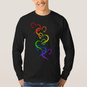 Rainbow Hart Gay Lesbisch LGBT T-shirt