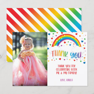 Rainbow Hartelijk dank voor uw fotokaart Kaart