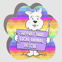 Rainbow-harten voor dierenredding