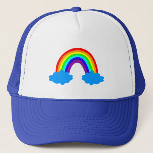 Rainbow Hat & Clouds/rainbows fashion Trucker Pet