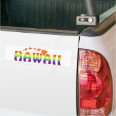 Rainbow Hawaii oranje eilanden Bumpersticker (Op Truck)