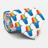 Rainbow Hawaiian Rainbow Shave Ice Dessert Hawaii Stropdas (Opgerold)