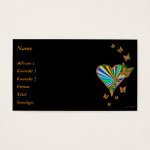 Rainbow heart and Butterfly