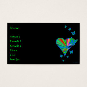 Rainbow heart and Butterfly