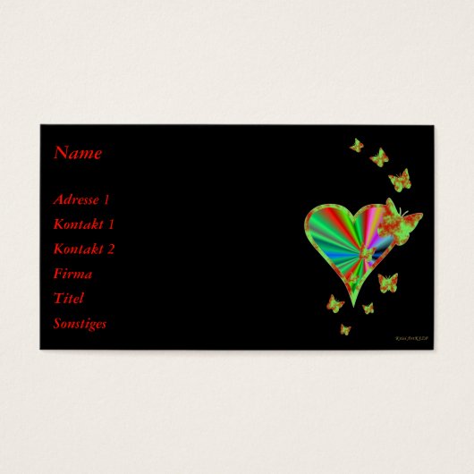 Rainbow heart and Butterfly (Devant)