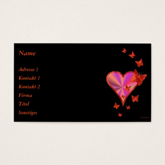 Rainbow heart and Butterfly (Devant)
