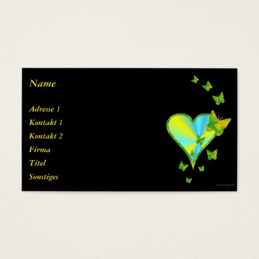 Rainbow heart and Butterfly (Devant)