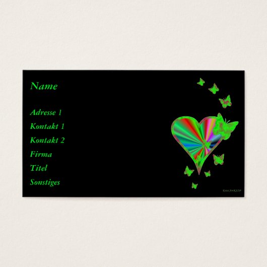 Rainbow heart and Butterfly (Devant)