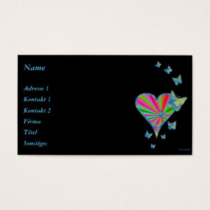 Rainbow heart and Butterfly