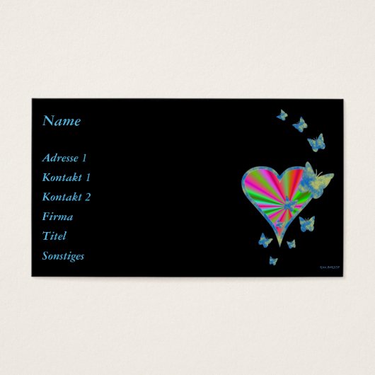 Rainbow heart and Butterfly (Devant)