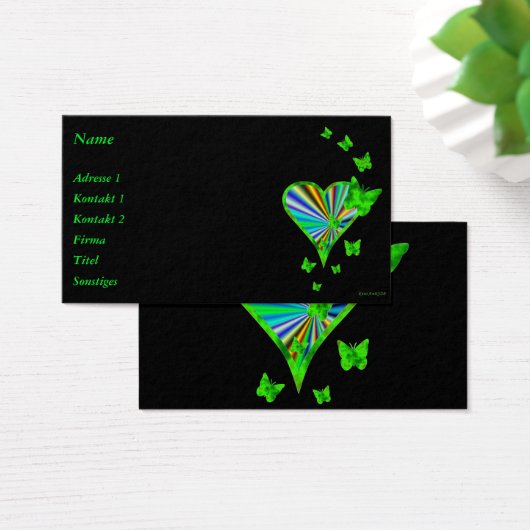 Rainbow heart and Butterfly (Bureau)