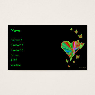 Rainbow heart and Butterfly