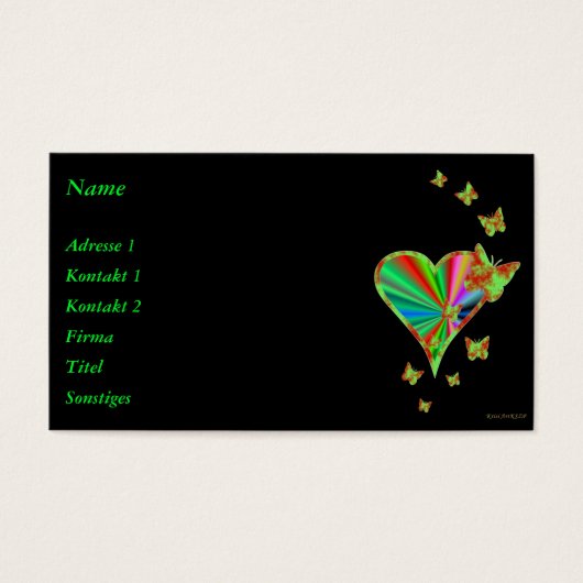 Rainbow heart and Butterfly (Devant)