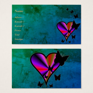 Rainbow heart and Butterfly