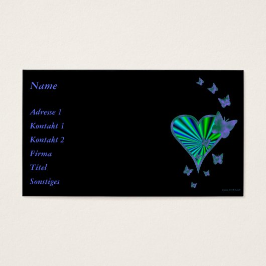 Rainbow heart and Butterfly (Devant)