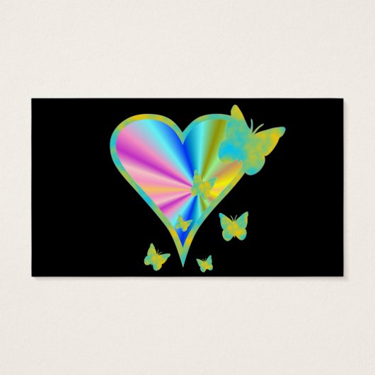 Rainbow heart and Butterfly (Dos)