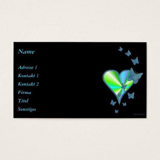 Rainbow heart and Butterfly (Devant)