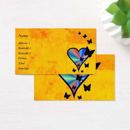 Rainbow heart and Butterfly (Bureau)