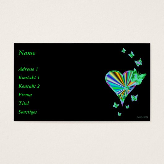 Rainbow heart and Butterfly (Devant)