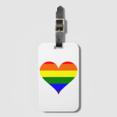 Rainbow Heart Bagagelabel (Voorkant (verticaal))