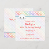 Rainbow Heart Birthday Kaart (Voorkant / Achterkant)