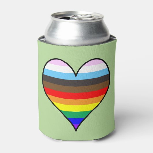 Rainbow Heart Blikjeskoeler (Blikje Voorkant)
