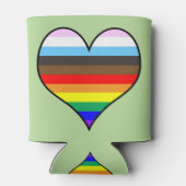 Rainbow Heart Blikjeskoeler (Achterkant)