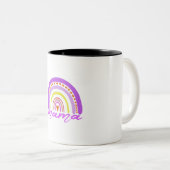 Rainbow Heart Boho Doodle Mama Mug (Devant droit)