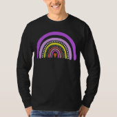 Rainbow Heart Boho Doodle T-Shirt (Devant)