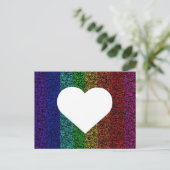 Rainbow Heart Briefkaart (Staand voorkant)