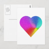 Rainbow Heart Briefkaart (Voorkant / Achterkant)