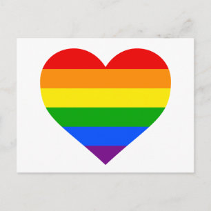 "RAINBOW HEART" BRIEFKAART