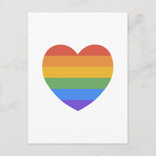 Rainbow Heart Briefkaart