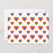 Rainbow Heart Briefkaart (Voorkant / Achterkant)