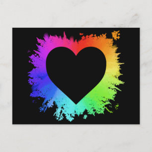 Rainbow Heart Briefkaart