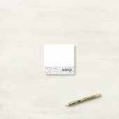 Rainbow Heart Bubbles Post-it® Notes (Op bureau)