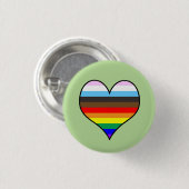 Rainbow Heart Button (Voorkant /achterkant)