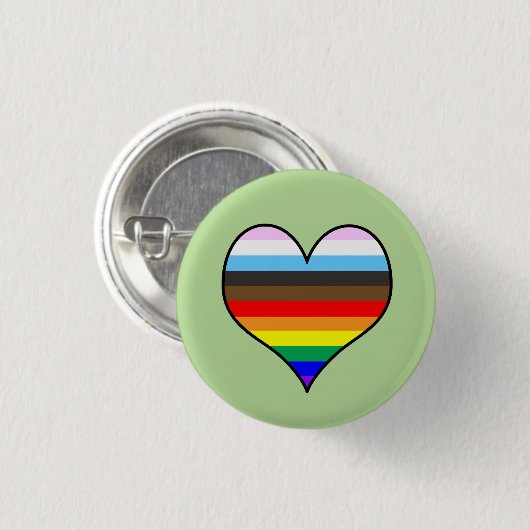 Rainbow Heart Button (Voorkant /achterkant)
