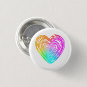 Rainbow Heart Button (Voorkant /achterkant)
