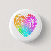 Rainbow Heart Button (Voorkant)
