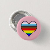 Rainbow Heart Button (Voorkant /achterkant)
