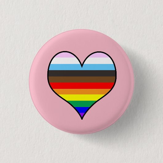 Rainbow Heart Button (Voorkant)