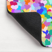 Rainbow Heart Confetti Muismat (Hoek)