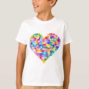 Rainbow Heart Confetti T-shirt