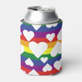 Rainbow Heart Coolsie Blikjeskoeler (Blikje Voorkant)